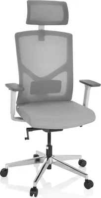 Obrázek produktu pro Kancelářská židle, otočná, BRETON PRO W Grey