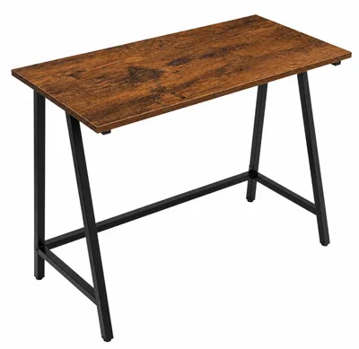 Produktbild von BEGRYF Schreibtisch klein 100x50x75 cm Holzoptik Vintage Schreibtisch Industrial Stil Computertisch Metallgestell