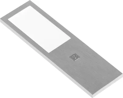 Produktbild von L&S Led Unterbauleuchte Six Big 5er Set 4000K neutralweiß Edelstahl-Effekt - flache Aufbauleuchte mit Tastschalter, 3x260 Lumen, 24V, Aluminium, inklusive Netzgerät - für Küche und Möbelbeleuchtung