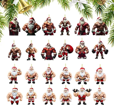 Obrázek produktu pro Adventní kalendář Vánoce - Vánoční dekorace 2025 - Oslava svátků - 24 akrylových ozdob - 27 x 18,5 x 3,5 cm