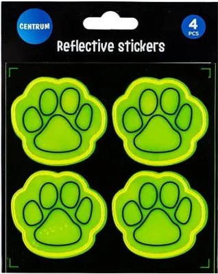 Image de Jeu d'autocollants réfléchissants Paw 4pcs