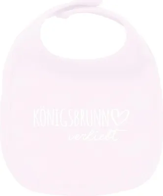 Produktbild von Huuraa Unisex Babylatz Königsbrunn verliebt Geschenk Babypink  Baumwolle Königsbrunn Mitbringsel