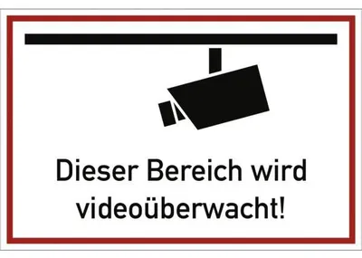 Produktbild von Dreifke® Schild Dieser Bereich wird videoüberwacht!, Kunststoff, 300x200 mm