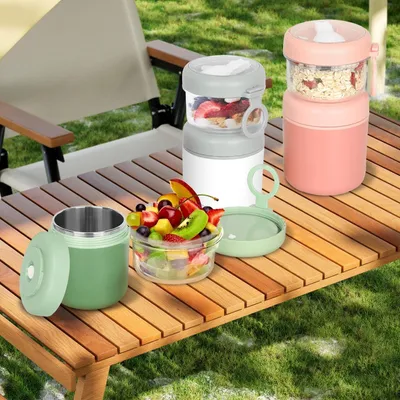 Immagine prodotto di Solidchoice - Contenitore per muesli con cucchiaio, ideale per colazione e snack
