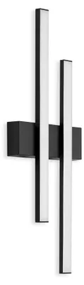 Image de Applique extérieure LED TELEFUNKEN GRAZ, 4 W, 480 lm, IP44, noir, métal-plastique, 47 x 15,5 x 4,2 cm
