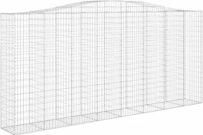 Obrázek produktu pro vidaXL Gabion s vysokým obloukem 400x50x180/200 cm Pozinkované železo