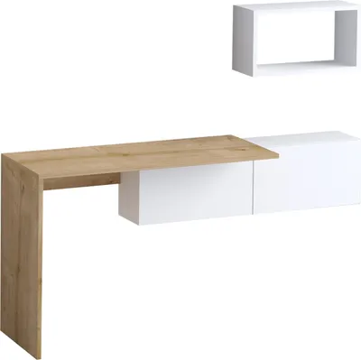 Produktbild von Skye Decor, Tiff, Schreibtische, Weiß, Melamin-Spanplatte, 145 x 74 x 45 cm