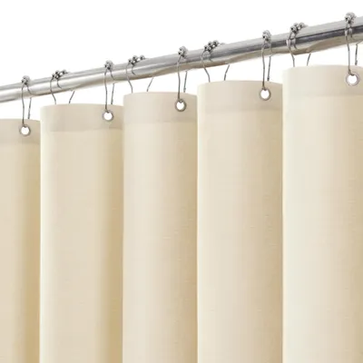 Immagine prodotto di Omgoods - Tenda da doccia con texture simile al lino, 152 x 214 cm, impermeabile