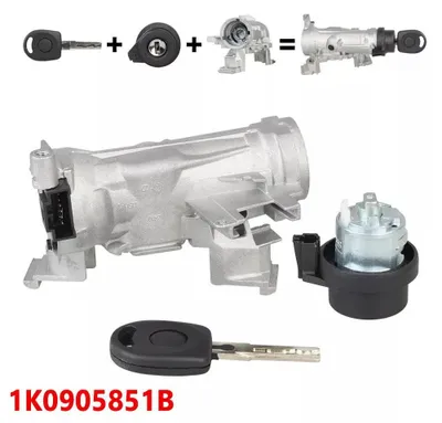 Obrázek produktu pro ZÁMKOVÉ TĚLESO ZÁMKU KLÍČ pro VW PASSAT GOLF 5 6 1K0905851B