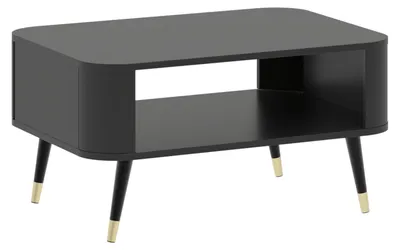 Produktbild von Couchtisch Blinx Wohnzimmertisch 80x60x42cm Schwarz Gold