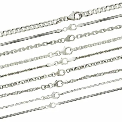 Produktbild von Schlangenkette Halskette 925 Sterlingsilber Auswahl