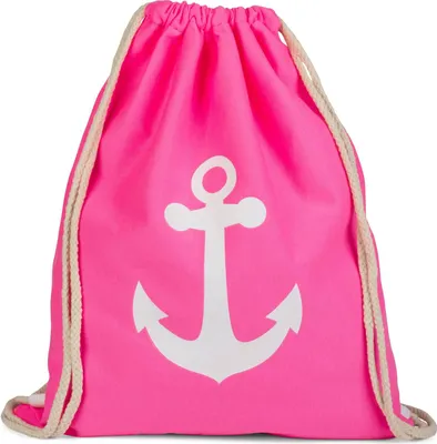 Produktbild von styleBREAKER Turnbeutel Rucksack mit Anker Print, Sportbeutel, Uni 02012089