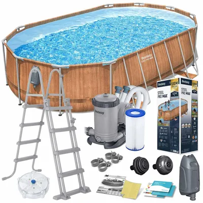 Produktbild von Rahmen-Gartenpool 610 x 366 x 122 cm 13-in-1 Bestway 56719N