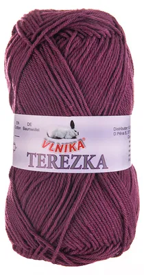 Strickgarn TEREZKA 100% Baumwolle, pflaume