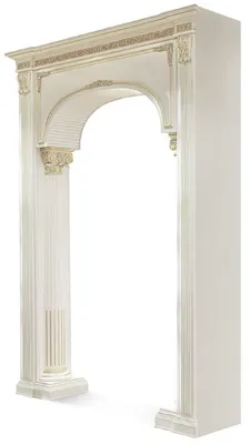 Produktbild von Casa Padrino Luxus Barock Türrahmen Weiß / Gold 200 x H. 308 cm -  Italy