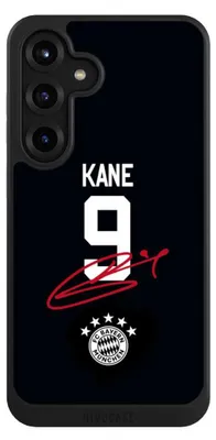 Produktbild von NIVOCASE Hülle für Samsung Galaxy S25+  Handyhülle NIVOcore Case Schwarz FC Bayern München Trikot Harry Kane