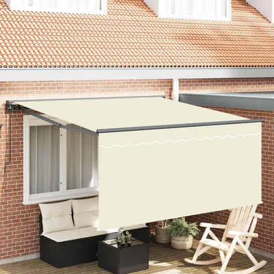 Produktbild von Maison Exclusive - Einziehbare Markise Creme 350 x 250 cm Polyester und Aluminium