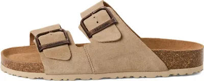 Produktbild von Tamaris Damen Pantolette Zweiriemer aus Leder mit Tieffußbett 1-27543-42, Größe:42 EU, Farbe:Beige