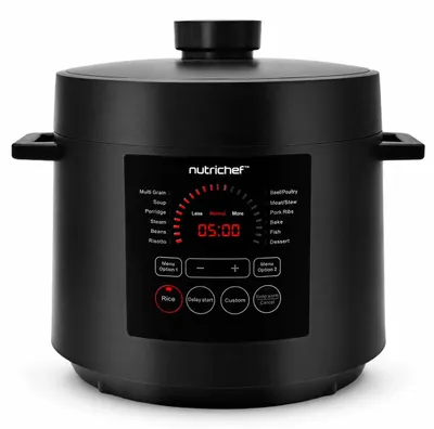 Image de NutriChef, cuiseur multifonction 5,7 L, autocuiseur électrique, 9 programmes, digital