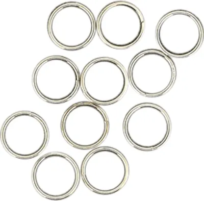 Produktbild von Platinfarbene Spaltringe 7 mm, 15 Stück