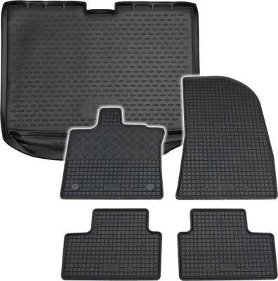 Produktbild von Gummi Kofferraumwanne + Fußmatten Set für Renault Captur 2, Bj. 2019-