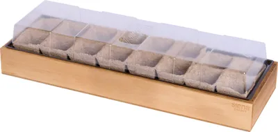 Produktbild von SIENA GARDEN Anzuchtvollholzkiste mit 16 Töpfen biol. abbaubar