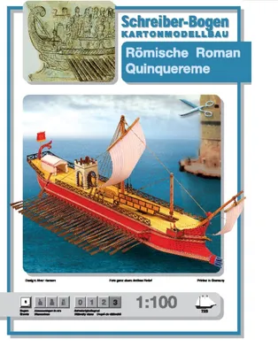 Produktbild von Schreiber-Bogen Kartonmodellbau Römische Quinquereme