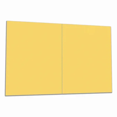Produktbild von Wallario Herdabdeckplatte aus Glas, Größe 80 x 52 cm 2-teilig, Motiv Pastellgelb