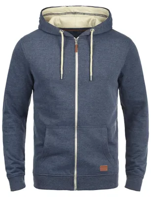 Produktbild von BLEND BHHulker Herren Sweatjacke Kapuzenjacke Hoodie mit Kapuze Reißverschluss Kängurutasche Baumwollmischung Regular fit