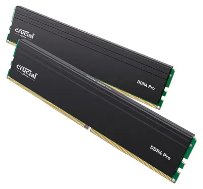 Zdjęcie produktu dla Zestaw Crucial Pro DDR4-3200 32GB 2x16GB UDIMM CL22 (8Gbit/16Gbit)