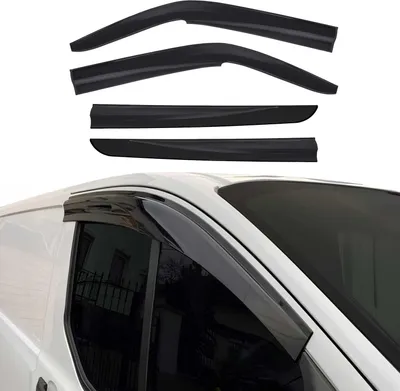 Produktbild von Windabweiser Regenabweiser für VW T5 T6 Transporter 2003-2025 Schwarz 4x
