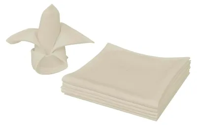 Produktbild von Dinner-Servietten 10 Stk Creme 50x50 cm