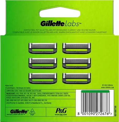 Obrázek produktu pro Systémové čepele Gillette Labs 6ks