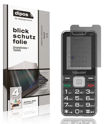 Produktbild von Blickschutzfolie für Masstel Izi 56 matt Schutzfolie Folie Display Schutz dipos