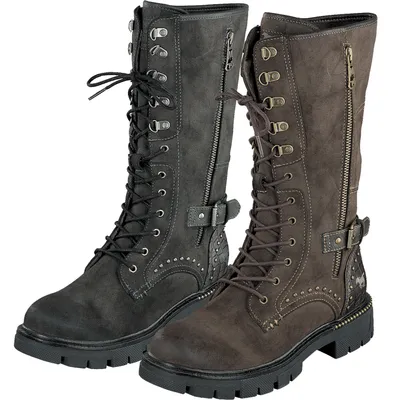 Produktbild von Mustang Damen Stiefeletten Stiefel Schnürboots Halbschaft 1360-504, Größe:39 EU, Farbe:Grau