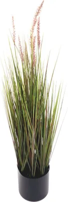 Image de Herbe de la Pampa artificielle 90cm Herbe décorative Brin d'herbe Plante d'intérieur artificielle