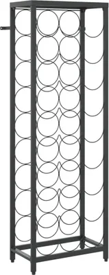 Produktbild von vidaXL Weinregal für 27 Flaschen Schwarz 34x18x100 cm Schmiedeeisen