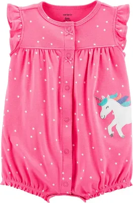 Produktbild von Kurzarm-Baby-Body Einhorn 12 Monate 100% Baumwolle