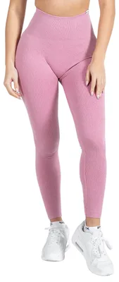 Produktbild von Smilodox Damen Leggings Amaze Ripp - Hose im Shaped Fit mit hohem Bund