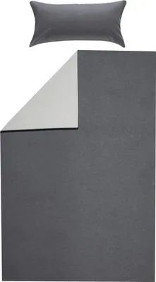Produktbild von Erwin Müller Wendebettwäsche anthrazit-silber 1x 155x220 cm + 1x 40x80 cm