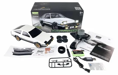 Image de AMEWI 21104 Amewi RC Auto AE86 Sprinter Drift Racing Car 1:18 RTR weiß