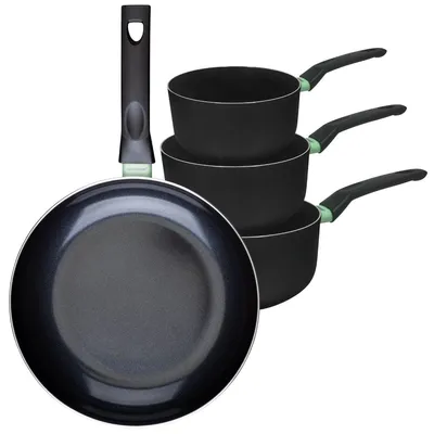 Image de Ensemble de 1 poêle de 30 cm et 3 casseroles 16, 18 et 20 cm Fackelmann Brandao