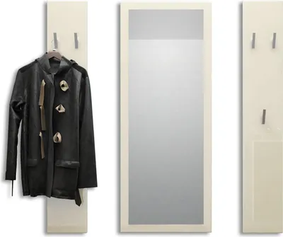 Produktbild von Vladon Garderobenset Garderobe Spot,  Germany, in Creme Hochglanz