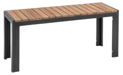 Immagine prodotto di Panchine Bolero in acciaio e legno di acacia, 100 cm, 2 pezzi