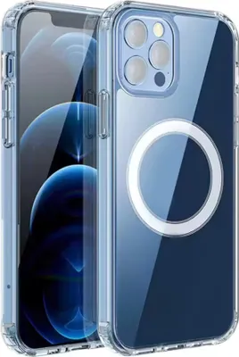 Produktbild von Schutzhülle für iPhone 12 Hülle kompatibel mit MagSafe Transparent Silikon Case