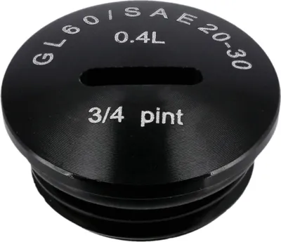 Produktbild von Verschlussschraube Schwarz, Aluminium eloxiert (Öleinfüllöffnung), mit O-Ring