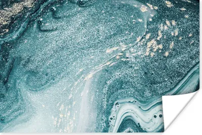 Produktbild von MuchoWow® Poster Edelsteine - Blau - Natur - Marmor - Abstrakt 120x80 cm - Bilder