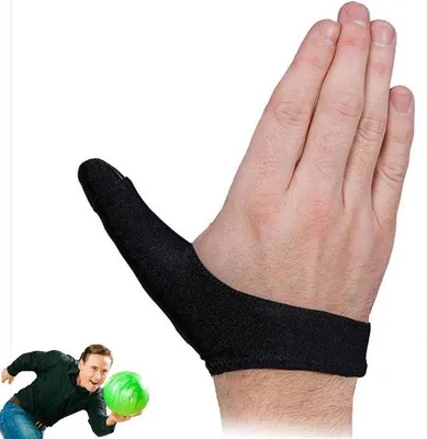 Productafbeelding van Duimbeschermer - Polsbandage - Sport Bescherming - Verstelbaar Ontwerp - 11 x 3.2 cm - Zwart