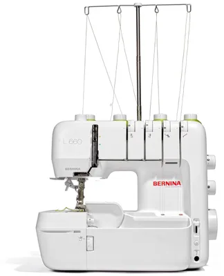 Produktbild von Bernina Overlock-Nähmaschine L 660 mit Lufteinfädler, Freihandsystem und Stichbreite 3-9 mm