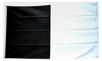 Produktbild von Flagge/Fahne Schwarz-Weiß - 90 x 150 cm